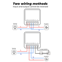 Tuya Smart domu 16A 2-Way WiFi inteligentny przełącznik moduł DIY LED światła zegar sterowanie głosem Homekit dla Alexa Google Alice SmartLife 6